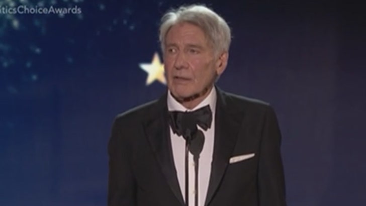 Harrison Ford Chokes Up In Speech For Critics Selection Profession Achievement