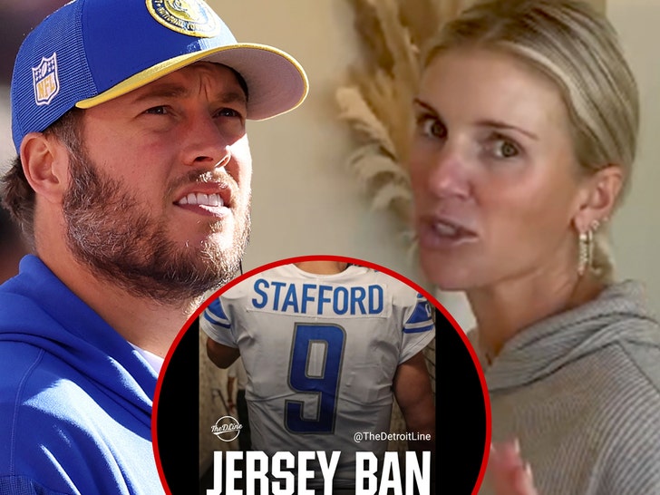 Matthew Stafford’s Spouse Claps Again At Lions Fan Organizing Jersey Ban