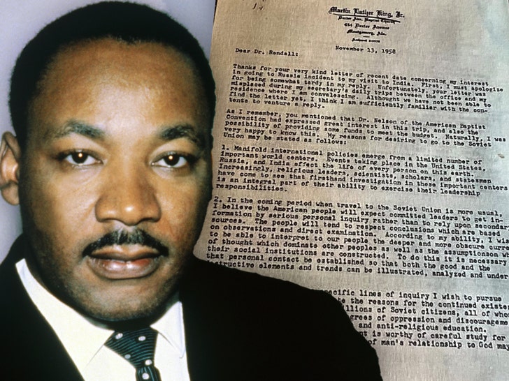 Martin Luther King Jr. Letter Up for Sale, Outlines Soviet Union Journey Plans