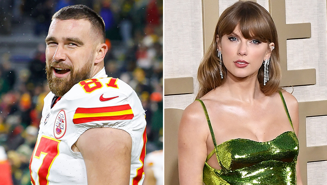 Taylor Swift Sweetly Reps Travis Kelce’s Jersey Number During Freezing Playoff Game: Video