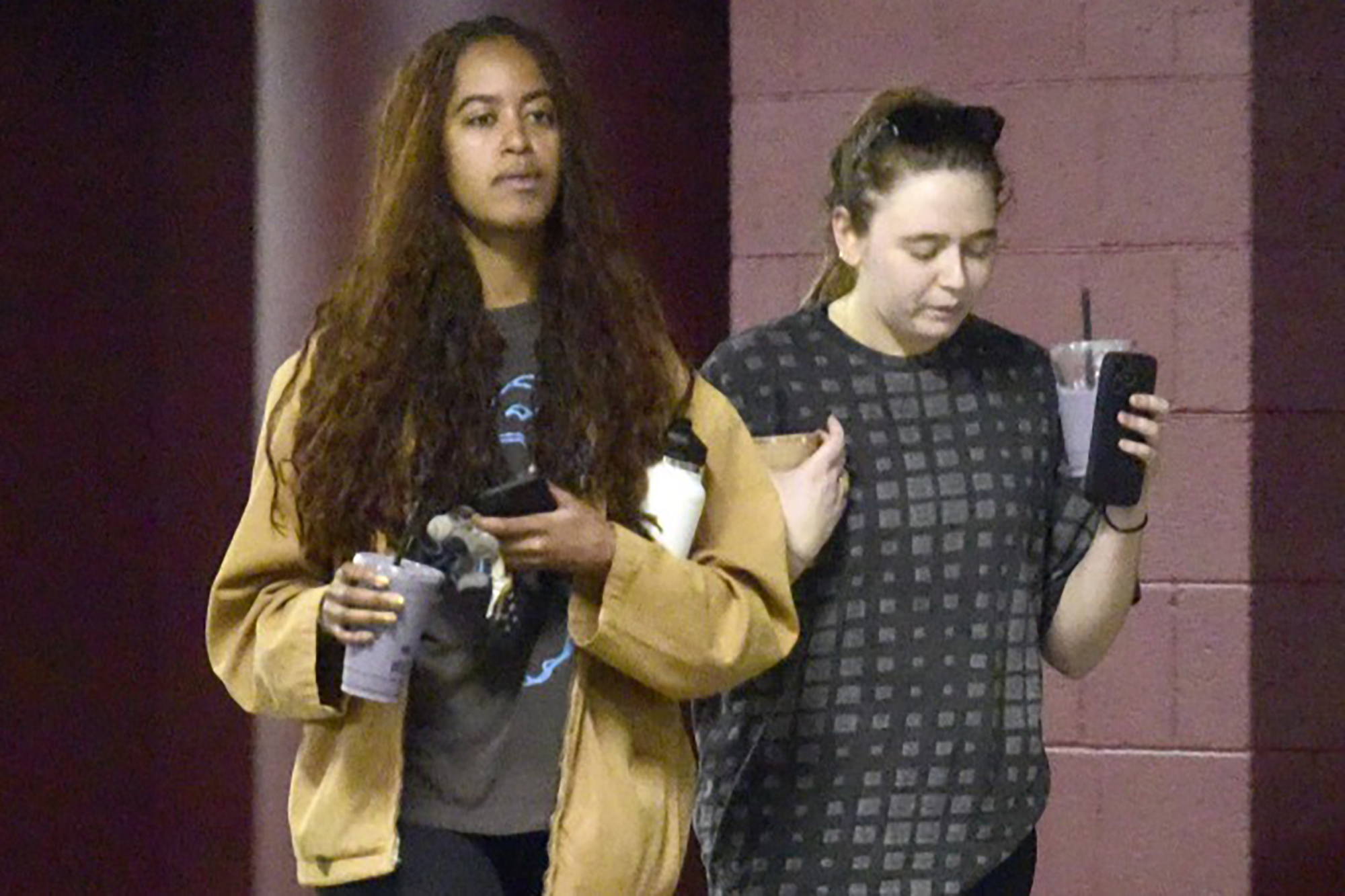 Malia Obama departs a exercise class with a buddy and extra star snaps