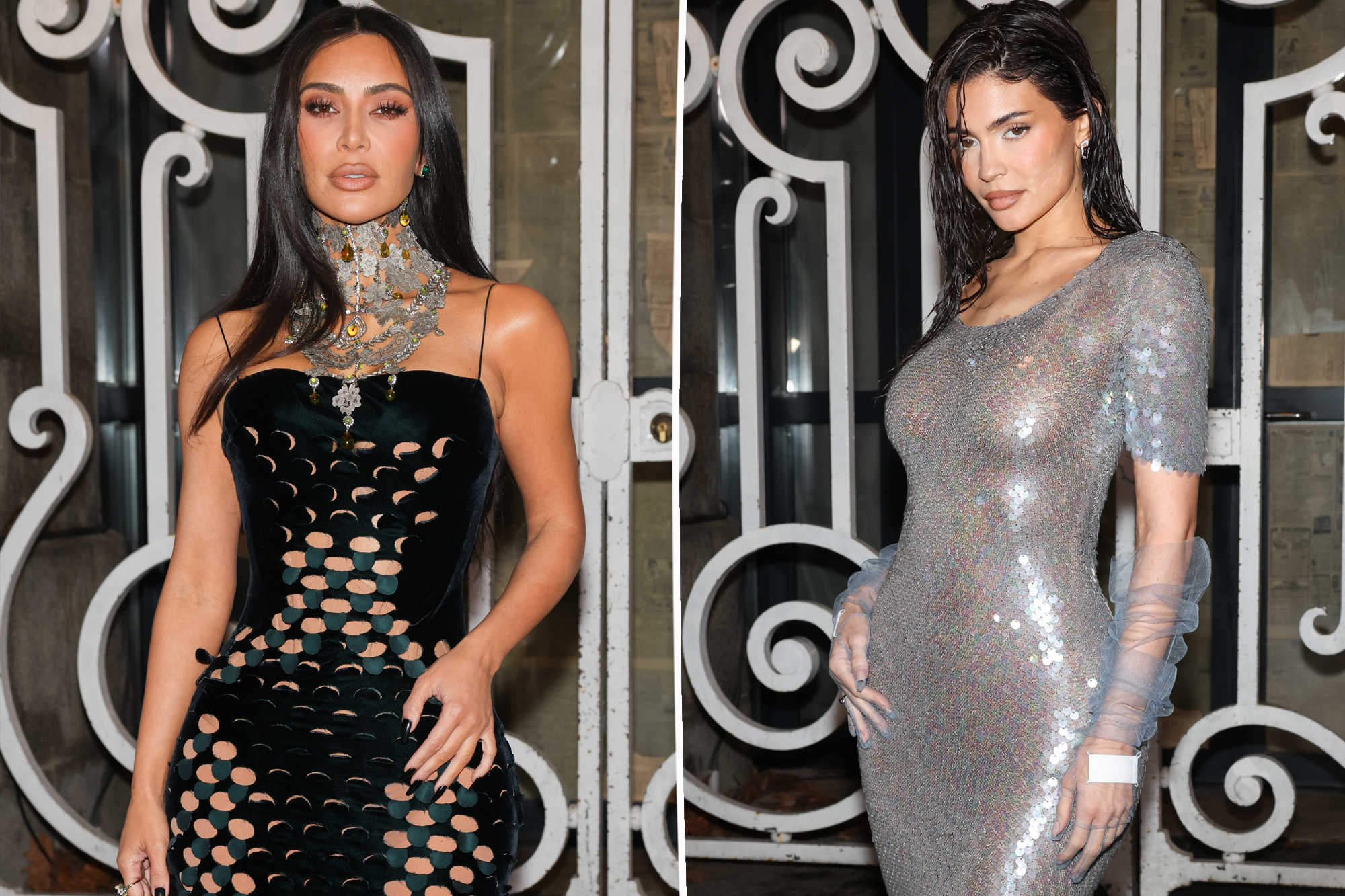 Kim Kardashian and Kylie Jenner have a mermaid second at Paris Trend Week