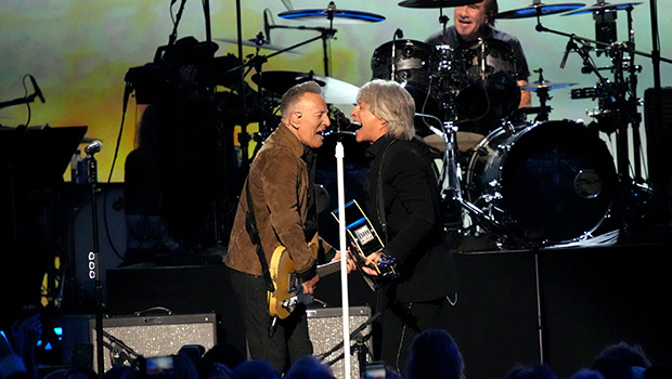 Bruce Springsteen Supports Jon Bon Jovi on Stage at Pre-Grammy Event Two Days After Mom’s Death