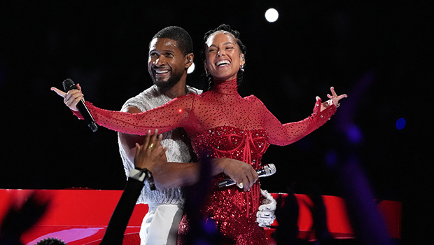 Usher Addresses Cozy Super Bowl Hug With Alicia Keys: ’No Disrespect’