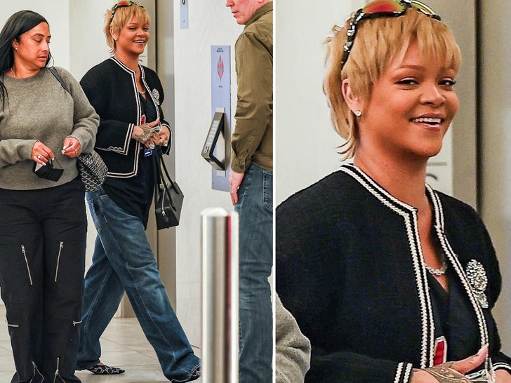 Rihanna Flaunts New Blonde Hair in L.A., Rocking Actually Quick Look