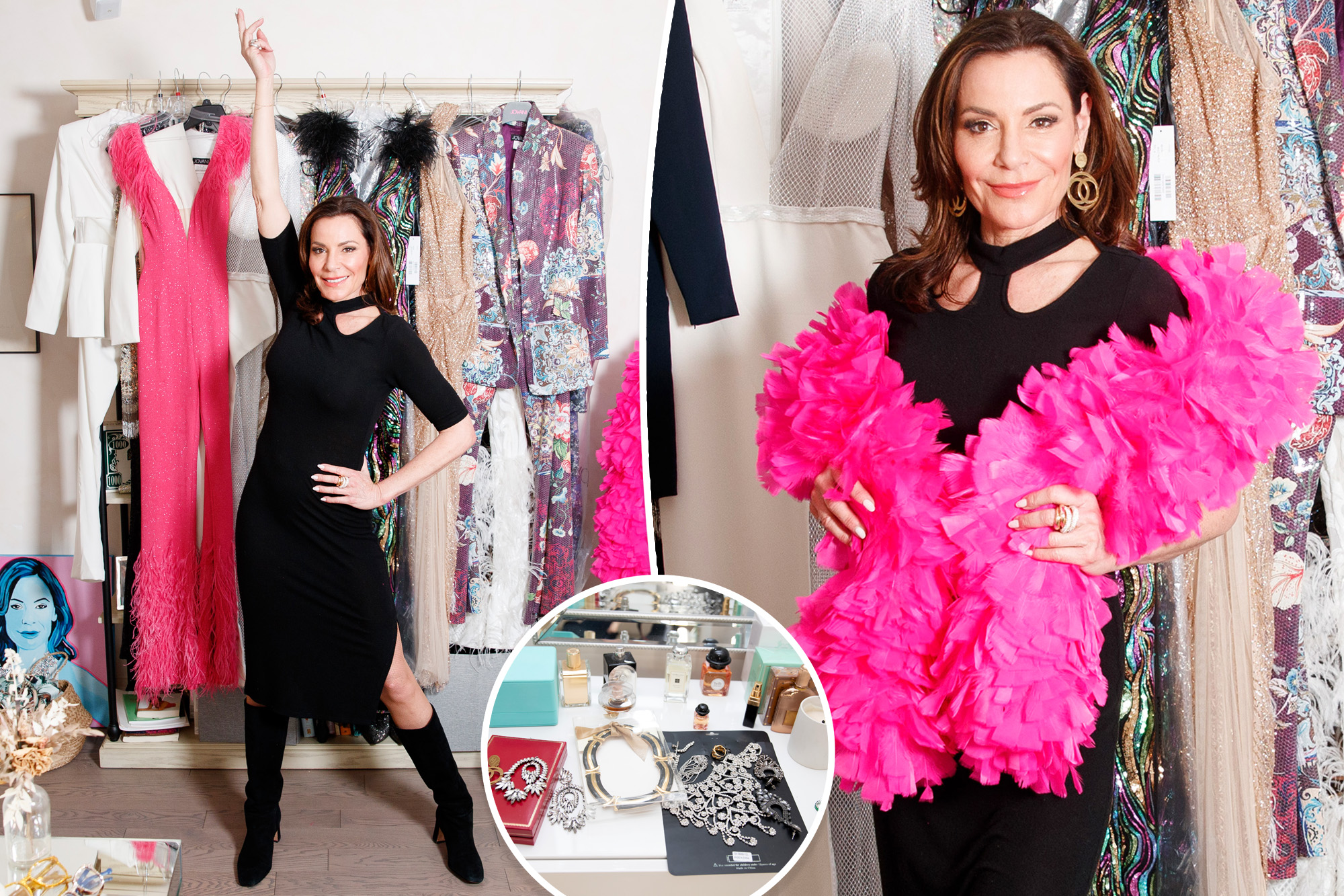 Inside Luann de Lesseps’ luxe, Jovani-filled closet