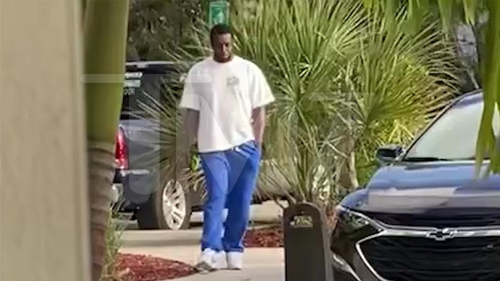 Diddy Seen on Video Pacing Round Miami Airport After Raids at Each Houses