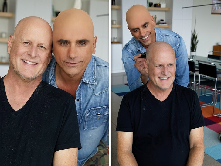 John Stamos Wears Bald Cap in Solidarity With Dave Coulier, Trolled On-line