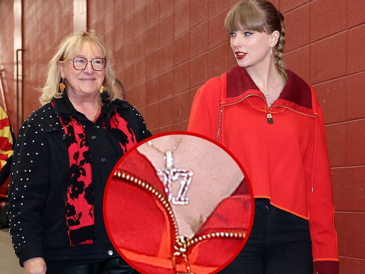 Taylor Swift Attends Chiefs Sport, Wears Necklace with Travis Kelce’s Quantity