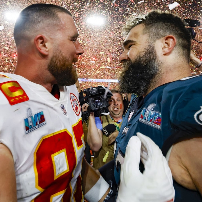 Travis Kelce Reacts to Jason Kelce & Kylie Kelce’s Pregnancy News