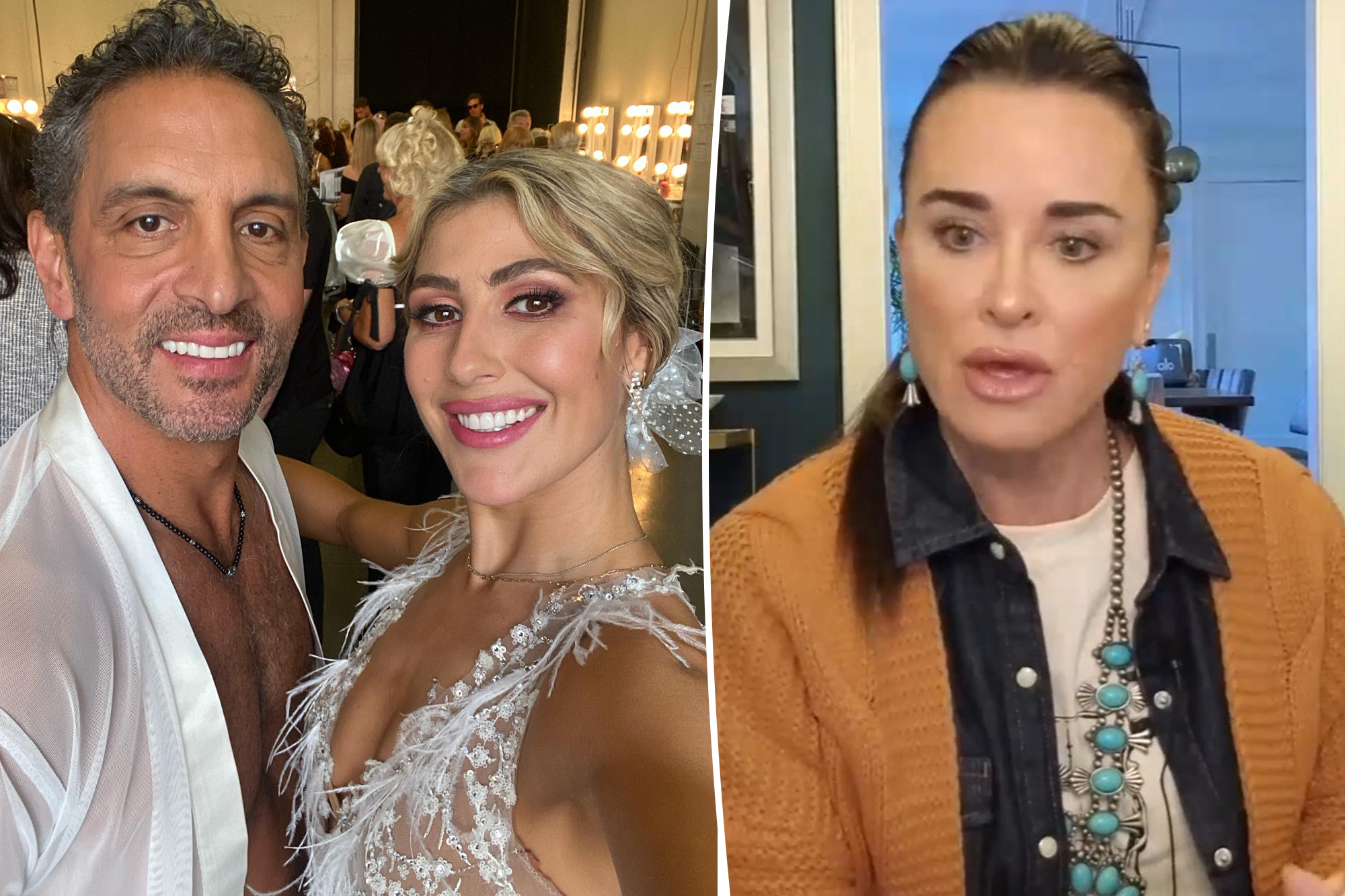 Mauricio Umansky changed picture of Kyle Richards with Emma Slater