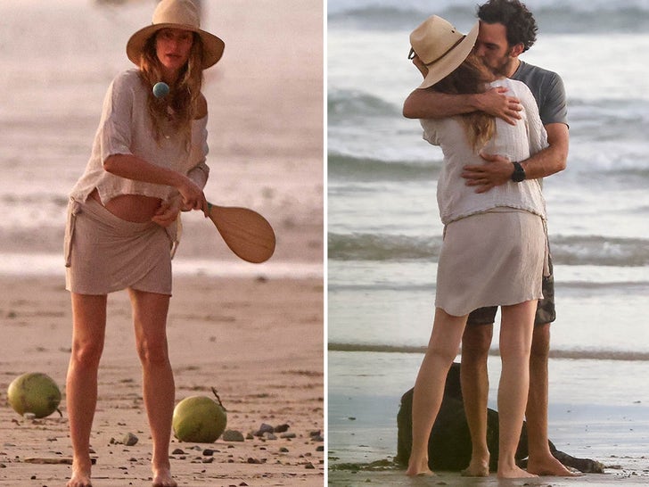 Gisele Bündchen And BF Joaquim Valente Pack On PDA At Seashore In Costa Rica