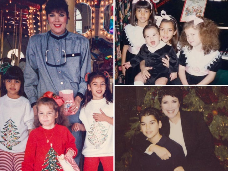 Throwback Kardashian-Jenner Christmas Household Photographs