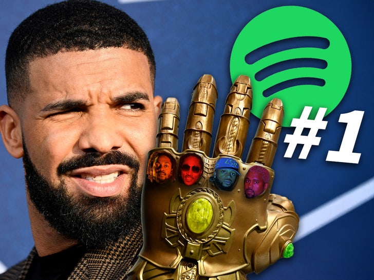 Drake Tops Spotify International & U.S. as No. 1 Rapper for 2024