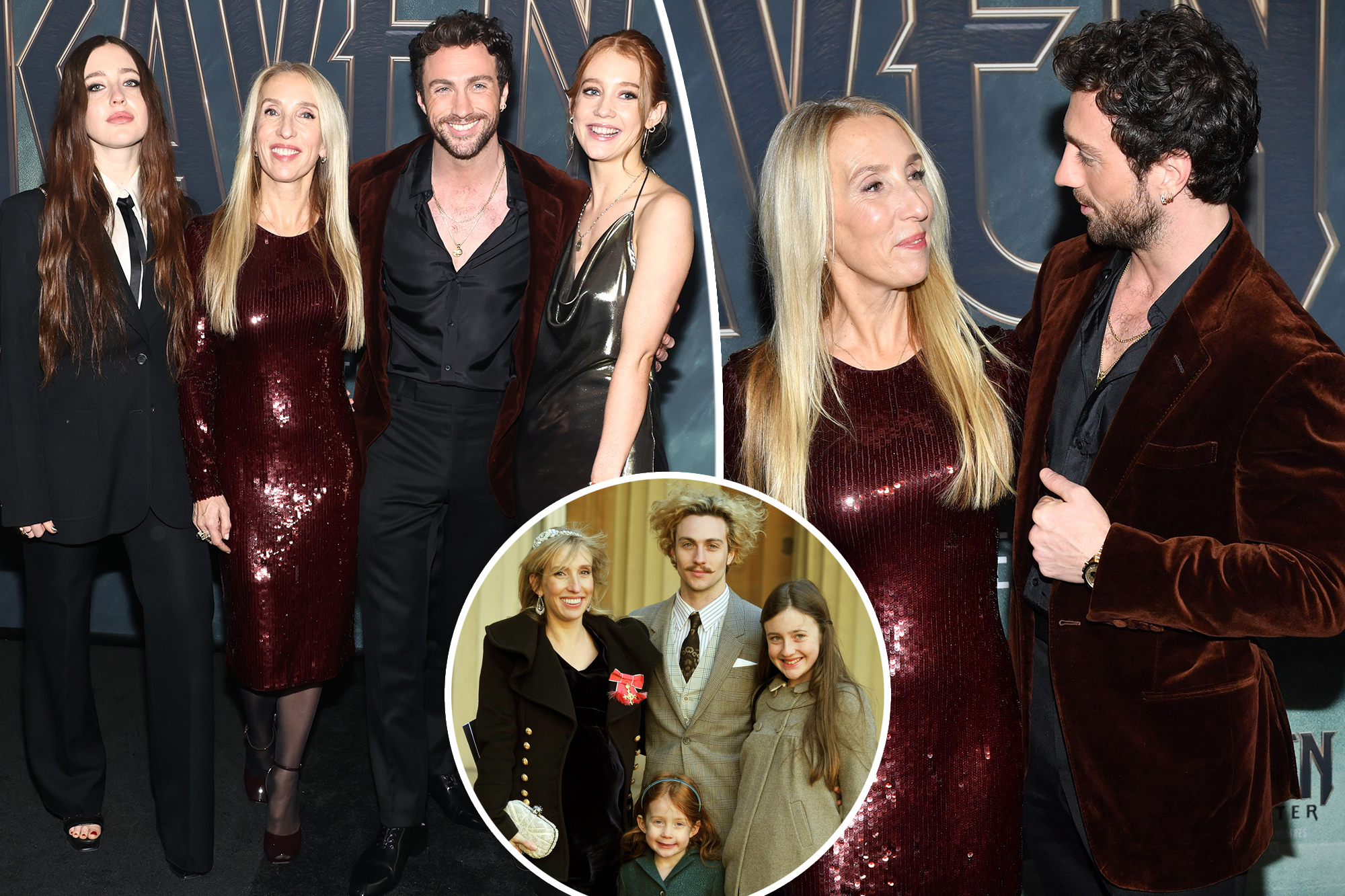 Aaron Taylor-Johnson, 34, and spouse Sam, 57, make uncommon crimson carpet look