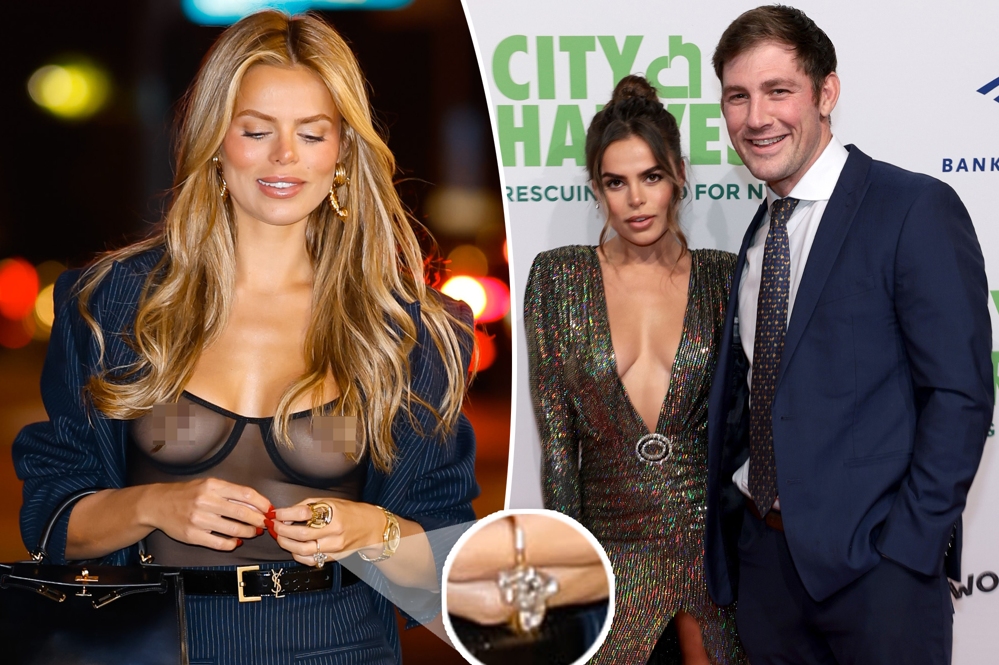 Brooks Nader repurposes 9-carat engagement ring from ex-husband Billy Haire right into a ‘divorce ring’