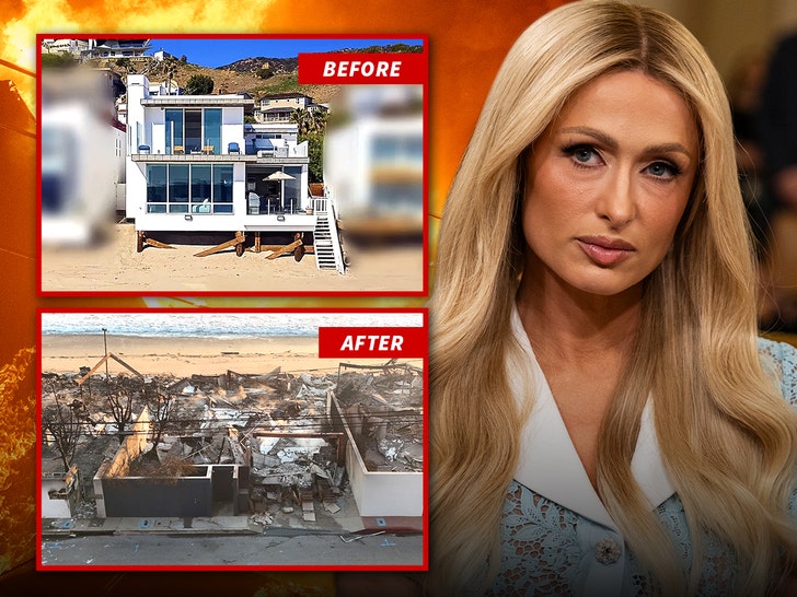 Paris Hilton Returns to Burned Malibu Home, Exhibits Beautiful Tour of Ruins