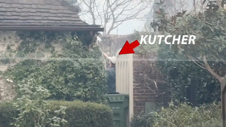 Ashton Kutcher Tries to Shield Pal’s House From Wildfire With Backyard Hose