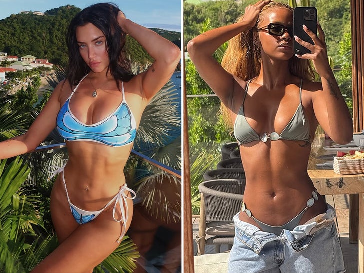 Stassie Karanikolaou and Justine Skye Take Over St. Barts