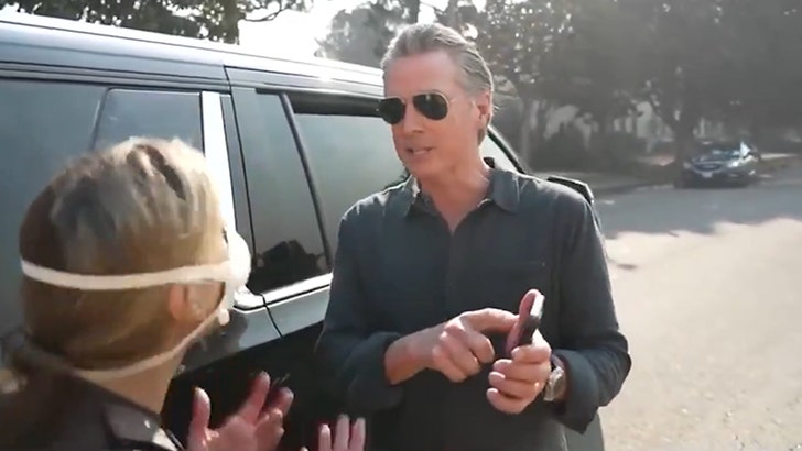 Gov. Gavin Newsom Confronted by CA Wildfire Victim, Demands to Talk to the President