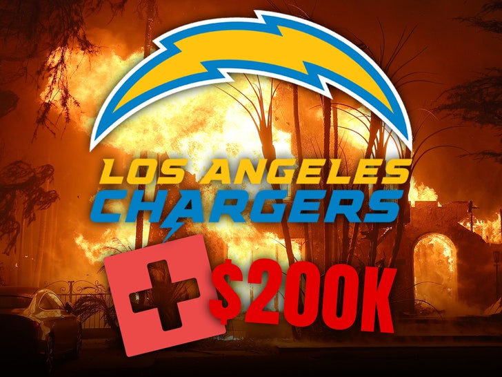 Chargers Donate $200k To L.A. Wildfire Victims, First Responders