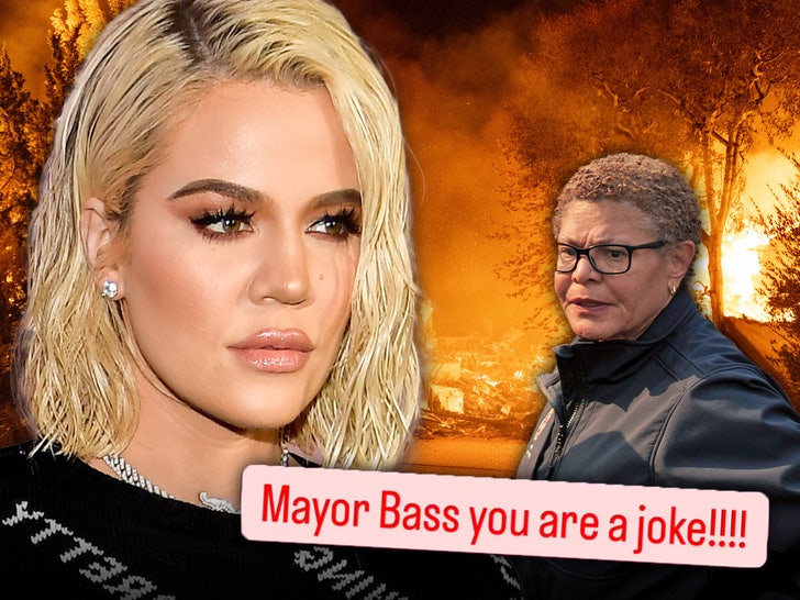 Khloé Kardashian Bashes ‘Joke’ L.A. Mayor Over Wildfire Issues