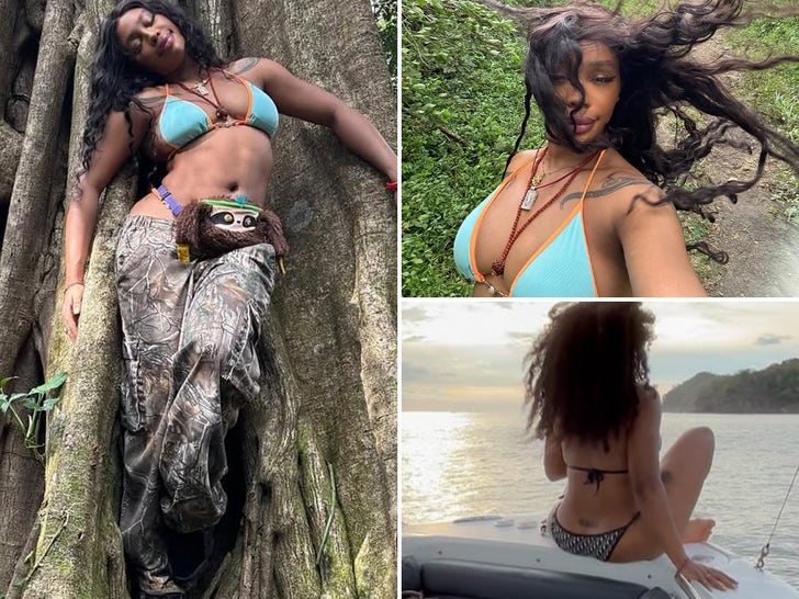 SZA Sizzles in Bikini on Trip