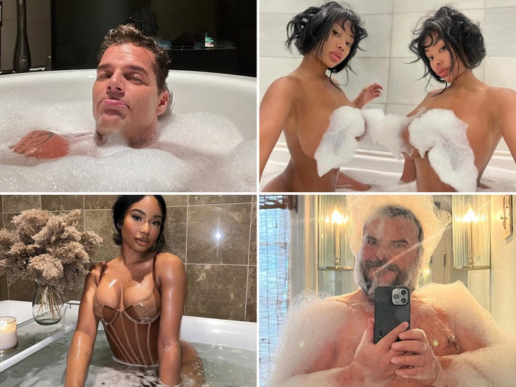 Stars Taking Bubble Baths For Bubble Bathtub Day