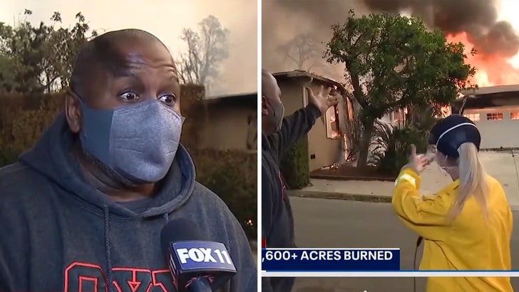 L.A. Resident Begs for Water to Save House From Fireplace