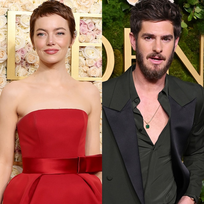 Exes Emma Stone & Andrew Garfield Reunite at 2025 Golden Globes