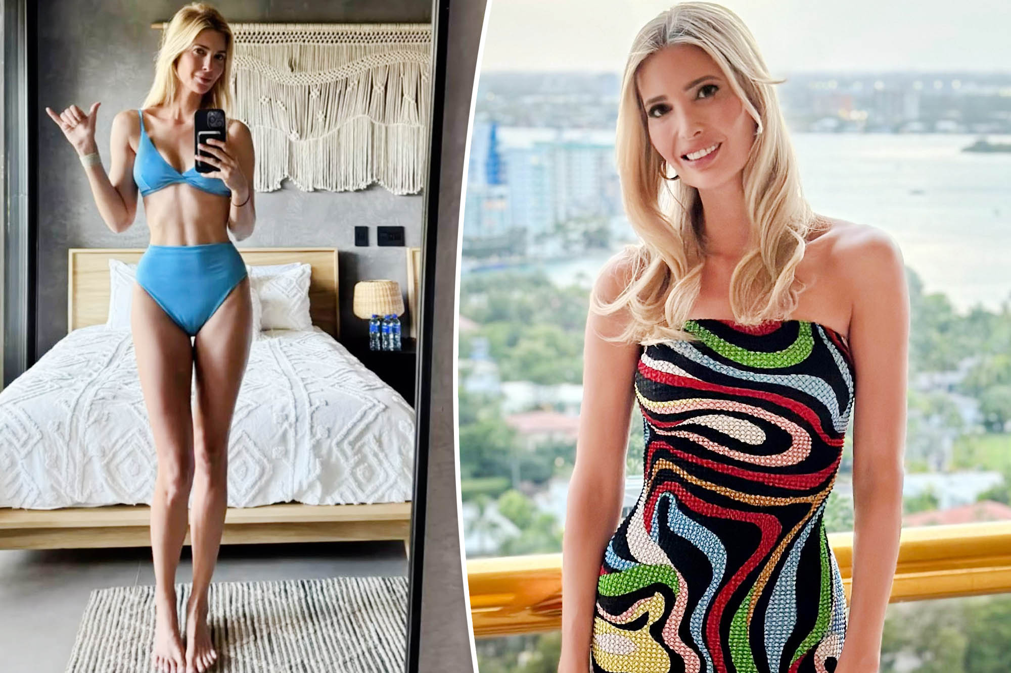 Ivanka Trump reveals off her match determine in a blue bikini in ‘2024 wrapped’ video