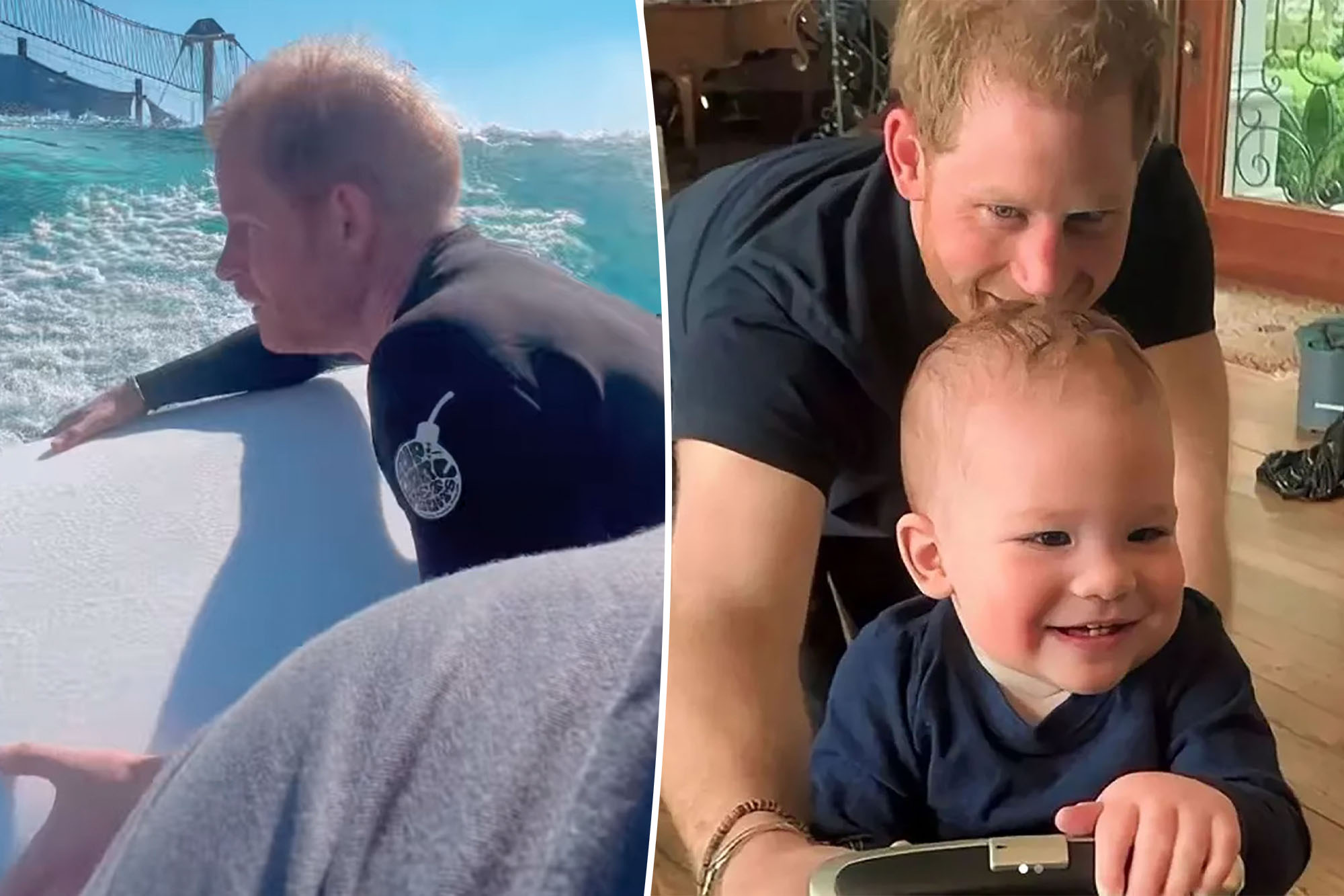 Prince Harry takes son Archie, 5, browsing in California