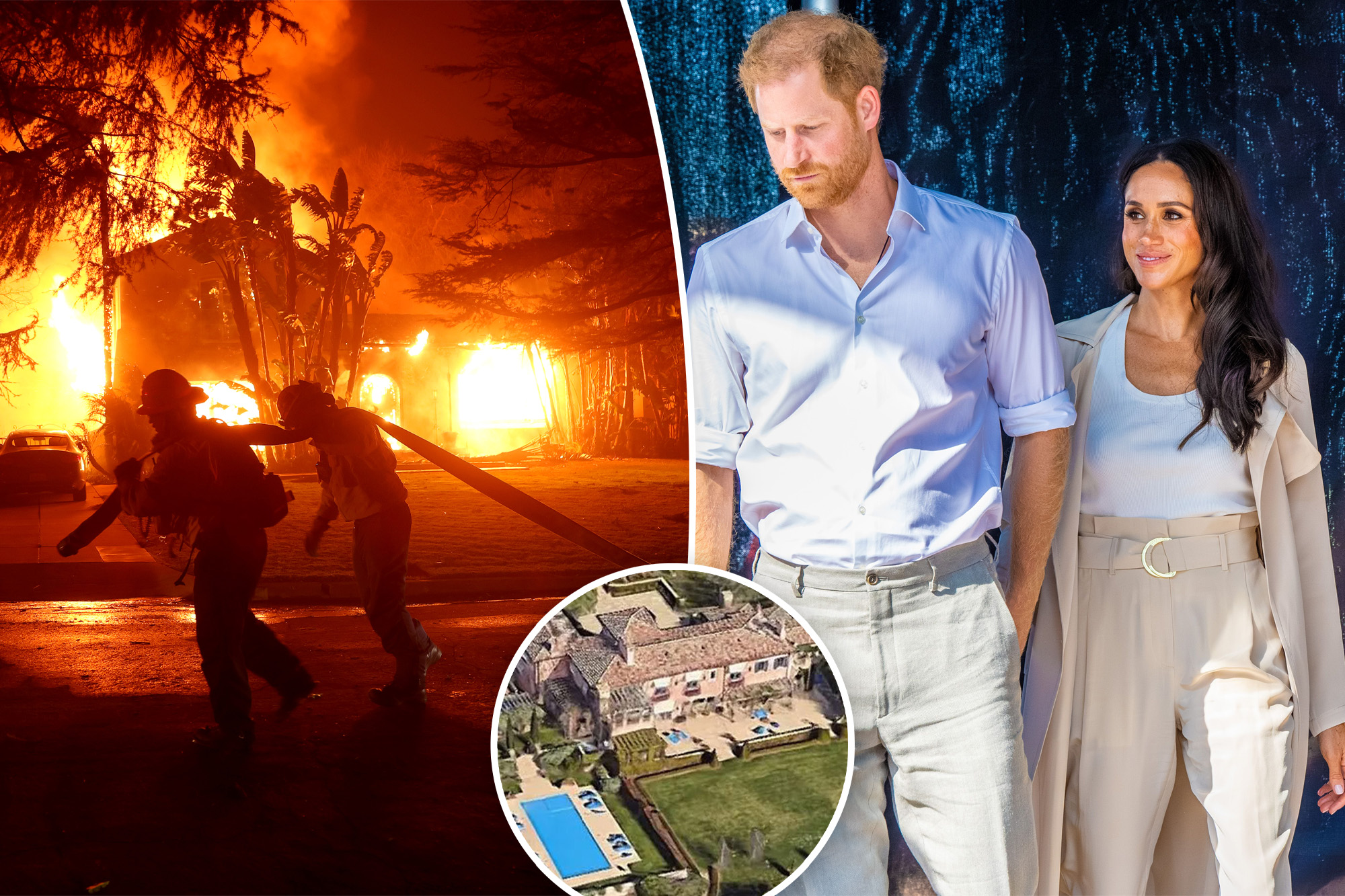 Prince Harry, Meghan Markle face evacuation amid Palisades Fireplace