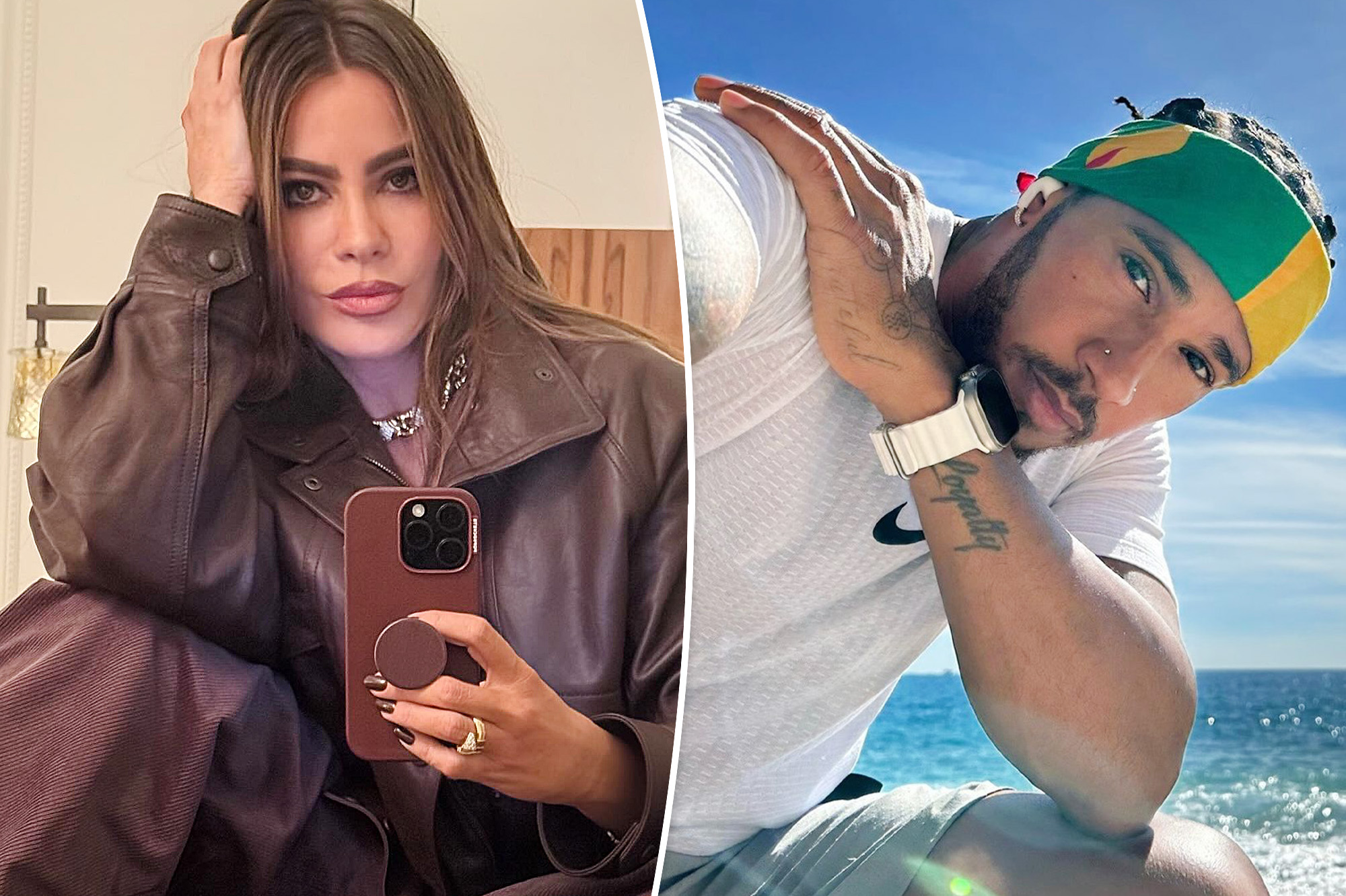 Sofía Vergara sparks romance rumors with Lewis Hamilton after saying she’s manifesting a boyfriend this yr