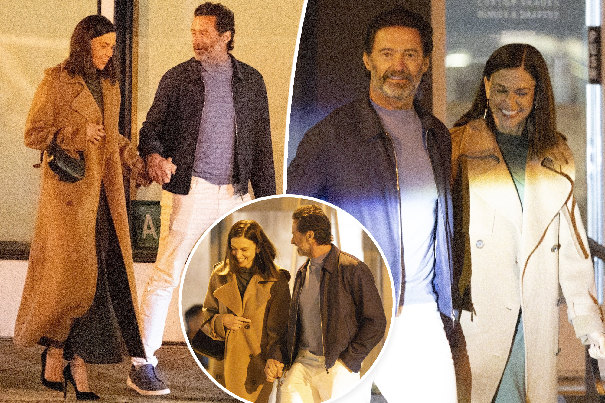 Hugh Jackman, Sutton Foster seen holding fingers for first time